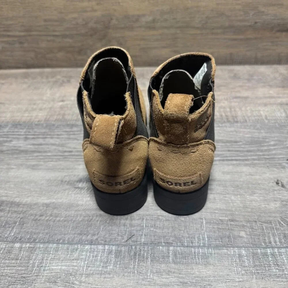 Sorel Emelie Brown Suede Ankle Boot Youth Size 2
